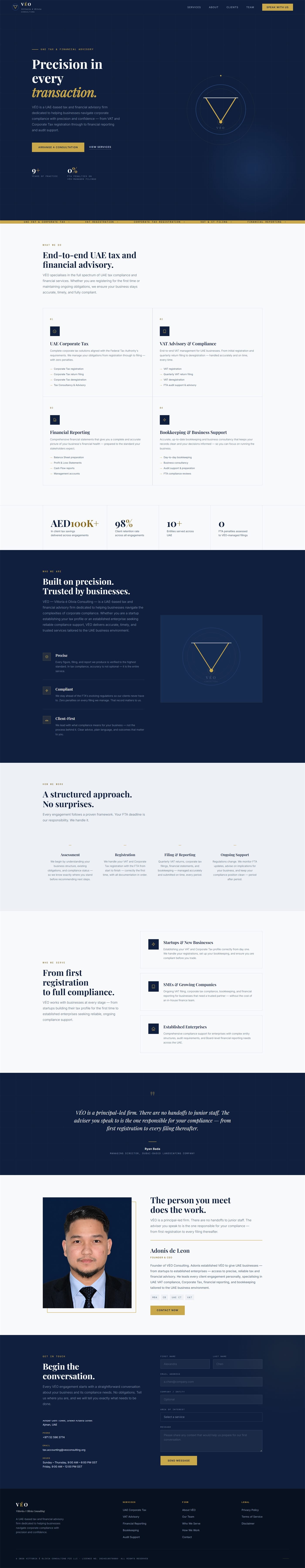 VÉO Consulting website